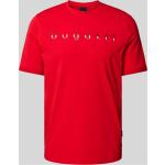 Rote Bugatti T-Shirts aus Baumwolle für Herren Größe XL 