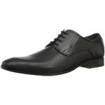 Schwarze Business Bugatti Derby Schuhe mit Schnürsenkel aus Leder rutschfest für Herren Größe 41 
