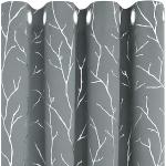 Hellgraue Moderne Schlaufenschals & Ösenschals aus Polyester abdunkelnd 2-teilig 