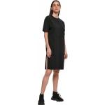 Schwarze Kurzärmelige Build your Brand Bio Rundhals-Ausschnitt Sommerkleider aus Jersey für Damen Größe XS Große Größen für den für den Sommer 