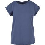 Blaue Melierte Vintage Build your Brand T-Shirts aus Jersey für Damen Größe 4 XL 