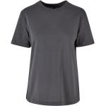 Dunkelgraue Oversize Build your Brand T-Shirts aus Baumwolle für Damen Größe 3 XL 
