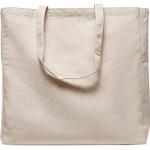 Offwhitefarbene Oversize Build your Brand Tote Bags & Henkeltaschen aus Canvas für Damen 