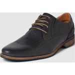 Marineblaue Business Bullboxer Hochzeitsschuhe & Oxford Schuhe mit Schnürsenkel aus Leder für Herren Größe 44 