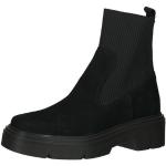 Reduzierte Schwarze Casual Bullboxer Runde Blockabsatz Ankle Boots & Klassische Stiefeletten in Normalweite aus Leder für Damen Größe 42 