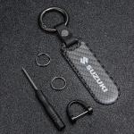 Elegante Suzuki Schlüsselanhänger & Taschenanhänger Polierte aus Kohlefaser 