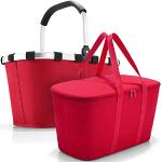 Bundle aus carrybag BK + coolerbag UH, BKUH Einkaufskorb mit passender Kühltasche, red (BU61)