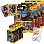 Bundle mit Blue Ocean Lego Star Wars - Serie 4 Trading Cards - Alle 4 verschiedenen Blister + alle 4 verschiedenen Multipacks + 2 Limitierte Star Wars Karten + Exklusive Collect-it Hüllen