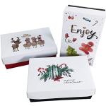 Bunte Geschenkboxen & Geschenkschachteln 3-teilig Weihnachten 