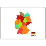 Bunte Deutschlandkarten 
