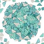 Rosa Quadratische Mosaik Wandfliesen aus Kristall 