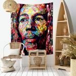 Bunter Bob Marley Wandteppich, Liebhaber Geschenk, Hippie Wandbehang
