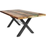 Bunte Industrial Möbel Exclusive Rechteckige Esstische Holz lackiert aus Massivholz Breite 150-200cm, Höhe 50-100cm, Tiefe 50-100cm 