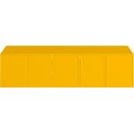 Gelbe Pickawood Lowboards lackiert aus Massivholz mit Schublade Breite 150-200cm, Höhe 150-200cm, Tiefe 0-50cm 
