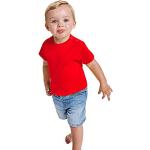 Reduzierte Rote Kurzärmelige Kinder T-Shirts aus Baumwolle für Babys 