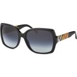 Schwarze Burberry Cateye Sonnenbrillen aus Kunststoff für Damen 