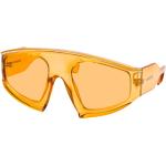 Orange Burberry Runde Kunststoffsonnenbrillen für Herren 