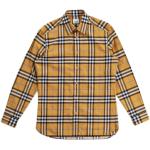 Gelbe Langärmelige Burberry Herrenlangarmhemden aus Baumwolle Größe L 