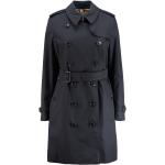 Marineblaue Burberry Trenchcoats mit Knopf für Damen Größe M für den für den Herbst 