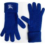 Reduzierte Blaue Burberry Strick-Handschuhe aus Polyamid für Herren Größe M 