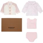 Rosa Bestickte Burberry Kinderlatzkleider aus Polyamid für Babys 