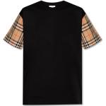 Schwarze Oversize Burberry T-Shirts mit Puffärmeln für Damen Größe XXS 