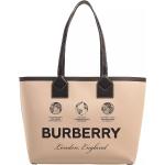 Reduzierte Beige Burberry Lederhandtaschen aus Kalbsleder für Damen medium 