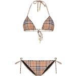 Bunte Vintage Burberry Kate Moss Triangel-Bikinis für Damen Größe M für den für den Sommer 