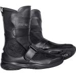 Schwarze Gore Tex Stiefel mit Klettverschluss aus Kalbsleder wasserabweisend Größe 44 