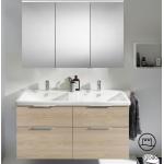 Burgbad Eqio Badmöbel-Set 5 Doppel-Waschtisch mit Waschtischunterschrank und Spiegelschrank B: 123 SFAQ123RF3180C0001G0146