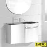 Burgbad Sinea Handwaschbecken mit Waschtischunterschrank mit 2 Türen, SELM065R311A0105,