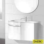 Burgbad Sinea Handwaschbecken mit Waschtischunterschrank mit 2 Türen, WTU065EL311C0001,