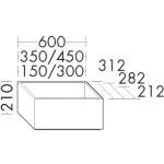 Schwarze burgbad Küchenunterschränke Breite 200-250cm, Höhe 400-450cm, Tiefe 400-450cm 
