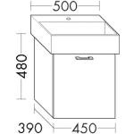 burgbad Waschbeckenunterschränke & Badunterschränke matt Breite 0-50cm, Höhe 0-50cm, Tiefe 0-50cm 