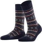 Reduzierte Blaue Burlington Bio Thermo-Socken aus Wolle für Damen Größe 39 für den für den Frühling 