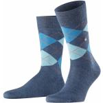 Burlington Socken Blau mit Argyle-Muster