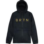 Schwarze Burton Crown Bio Zip Hoodies & Sweatjacken mit Reißverschluss mit Kapuze für Herren Größe S für den für den Winter 