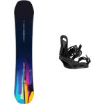 Burton - All-Mountain-Snowboard-Bindungen - Snowboard Set Feelgood 2024 für Damen - Navy blau
