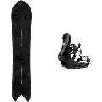 Burton - All-Mountain Snowboardbindung - Snowboard Set Family Tree Pow Wrench 2024 für Herren aus Wolle - schwarz