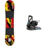 Burton - Snowboardbindung - Snowboard Set Kid Grom Ketchup/Mustard 2024 aus Wolle - Rot
