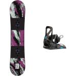 Burton - Snowboardbindung - Snowboard Set Grom aus Wolle - schwarz
