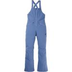 Blaue Wasserdichte Atmungsaktive Burton Freizeithosen mit Reißverschluss aus Fleece für Damen Größe L für den für den Winter 