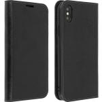 Schwarze iPhone XS Max Cases Art: Flip Cases aus Leder 