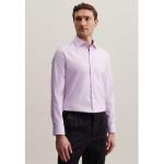 Reduzierte Lila Unifarbene Elegante Langärmelige Seidensticker Nachhaltige Kentkragen Hemden mit Kent-Kragen aus Baumwolle für Herren Größe S 