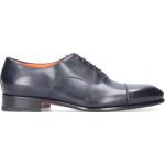 Blaue Business SANTONI Hochzeitsschuhe & Oxford Schuhe aus Kalbsleder für Herren Größe 40,5 