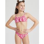 Rosa Sterne Sportliche Arena Multi Bustier Bikinis für Kinder mit Gänseblümchen-Motiv mit Volants für Mädchen Größe 128 