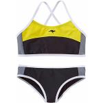 Reduzierte Schwarze Sportliche Kangaroos Bustier Bikinis für Kinder mit Schnalle aus Polyamid für Mädchen Größe 170 