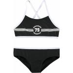 Reduzierte Schwarze Sportliche Kangaroos Bustier Bikinis für Kinder mit Schnalle aus Polyamid Handwäsche für Mädchen Größe 122 