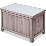 Graue Moderne Auflagenboxen & Gartenboxen bis 100l aus Holz mit Deckel 