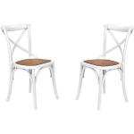 Weiße Butlers Stuhl-Serie aus Rattan Breite 0-50cm, Höhe 50-100cm, Tiefe 0-50cm 2-teilig 